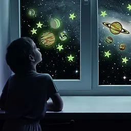 Набір сяючих наклейок 4M Glow Планети та 100 зірок (00-05631) - мініатюра 5