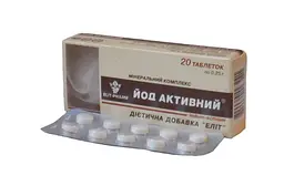 Дієтична добавка Elit-Pharm Йод активний 20 таблеток