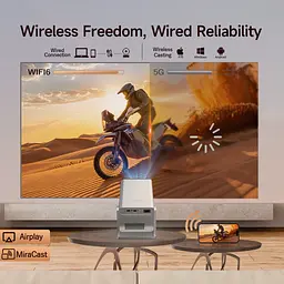 Мультимедійний смарт-проектор з автофокусом Magcubic X7 Android 14, chip H726, 8K24fps, 2GB/16GB домашній кінотеатр Silver (19343) - мініатюра 10
