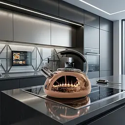 Чайник зі свистком Kohen Golden Flame 3 л (KN93005) - мініатюра 4