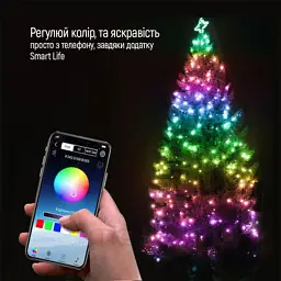 Гірлянда ColorWay Smart LED RGB WiFi+Bluetooth 10M 60LED IP65 (CW-GS-60L10UMC) - мініатюра 6