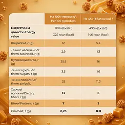 Фітнес батончики, Bar — 12 × 45 г Caramel Crunch - мініатюра 2