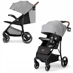 Прогулянкова коляска Kinderkraft Cruiser LX Grey - мініатюра 6