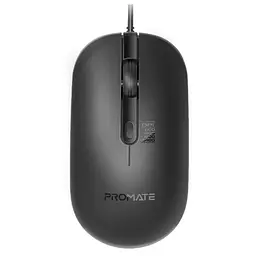 Миша Promate CM-2400 Max Comfort Adjustable wired mouse (2400 dpi) дротова чорна
