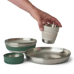 Набір посуду Sea To Summit Detour Stainless Steel Collapsible Dinnerware Set (1033-STS ACK039041-122101) - мініатюра 4