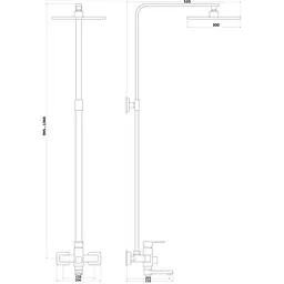 Душова система Globus Lux VAN-GLM-0026-11-Graphite - мініатюра 5
