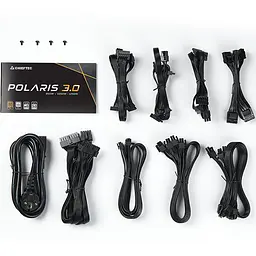 БЖ 1050W Chieftec POLARIS 3.0 PPS-1050FC-A3, 135 mm, 80+ GOLD, Cable management, retail - мініатюра 8