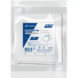 Покриття операційне стерильне MP MedPlast 80 x 60 см 35 г/м² біле