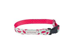 Нашийникдля собак Amiplay Be Happy XL 45-70 * 2,5 см - кавун