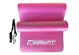 Килимок для фітнесу та йоги EasyFit NBR 10 мм Рожевий (EF-1919-P) - мініатюра 2