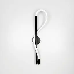 Бра чорне із обплетеним неоном довжина 60 см Арт. W 203/600 BK Line F - мініатюра 7