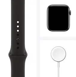 Смарт-годинник Apple Watch Series 6 GPS + Cellular 44mm Space Gray Aluminum Case with Black Sport Band [M07H3] [59338] - мініатюра 3