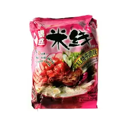 Локшина рисова Hezhong Stewed Beef Flavour зі смаком тушкованої яловичини 105г.