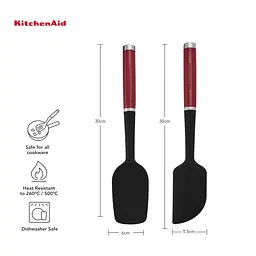 Набір лопаток для тіста KitchenAid Coreline червоний 2 предмети (KQG437OHERE) - мініатюра 6
