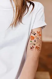 Тату тимчасове Міні песики Tattooshka L-62 Різнокольоровий shop (4825800010181) - мініатюра 3