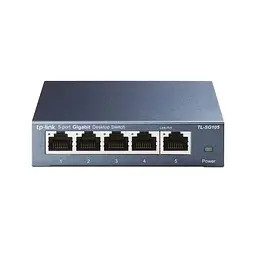 Комутатор TL-SG105, 5x100/1000 Mb/s, металевий корпус, некерований TP-Link teh0028253