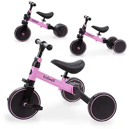 Біговел велосипед Kidwell 3 в 1 Pico Pink - мініатюра 2