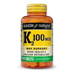 Вітаміни та мінерали Mason Natural Vitamin K2 100 mcg 100 таблеток
