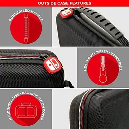 Чохол Nintendo Deluxe Travel Case Black (Nintendo Switch, Switch Lite, Switch OLED model) - мініатюра 4