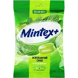 Карамель Roshen Mintex+ Mint зі смаком м'яти та ментолу 140 г (931769)