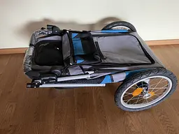 Візок для собак Pet Travel Blue зі столиком чохлом та дощовиком Medium - мініатюра 6