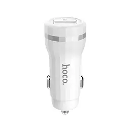 Автомобільний зарядний пристрій Hoco Z27A USB QC 18W білий - мініатюра 5