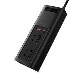Інвертор автомобільний розетка на 220в Baseus in-car 150w - мініатюра 2