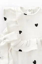 Мусліновий пісочник для дівчинки з пов'язкою Mini Hearts - мініатюра 2
