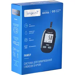 Глюкометр Longevita Family Система для вимірювання глюкози в крові (6806076) - мініатюра 5