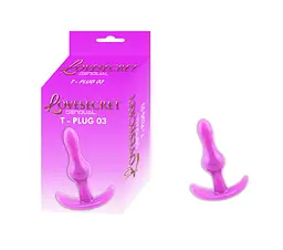 Анальна пробка Lovesecret T-Plug 03 8.5 см (фіолетовий) - мініатюра 3