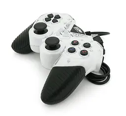 Геймпад USB джойстик ПК Voltronic DualShock USB908 White-Black - мініатюра 1