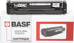 Картридж тон. BASF для LJ M180n/M181fw аналог CF531A Cyan ( 900 ст.) (BASF-KT-CF531A) - мініатюра 1