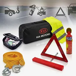 Набір автомобіліста технічної допомоги Kia з логотипом марки авто (сумка на 1 відділення)