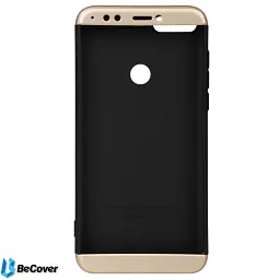 Панель BeCover Super-protect Series для Huawei Y7 Prime 2018 Black-Gold (702250) - мініатюра 2