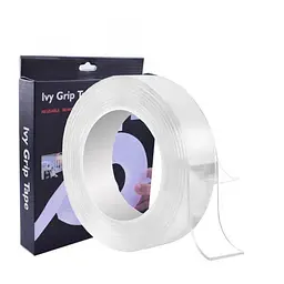 Багаторазова кріпильна гелева стрічка Ivy Grip Tape 1 м двостороння клейка стрічка-скотч для будь-яких поверхонь - мініатюра 2