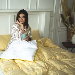 Ковдра пухова MirSon Carmela 032, двоспальна, 205x172, бежева (2200000003928) - мініатюра 21
