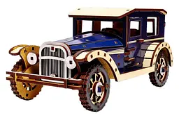 Конструктор Puz-00955 Retro car, дерев'яний PuzzleOK - мініатюра 5