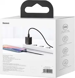 Мережевий зарядний пристрій Baseus Super Si Quick Charger 1C 20W EU Чорний - мініатюра 3
