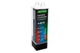 Свердло ступінчасте по металу Apro 4-32мм PRO - мініатюра 3