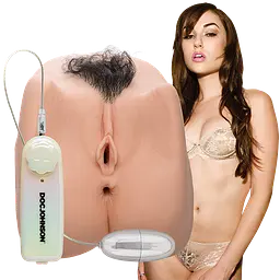 Мастурбатор з вібрацією Doc Johnson Sasha Grey Ultraskyn Deep Penetration Vibrating Pussy Ass