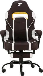Геймерське крісло GT Racer коричневе з білим (X-2748 Dark Brown/White) - мініатюра 2