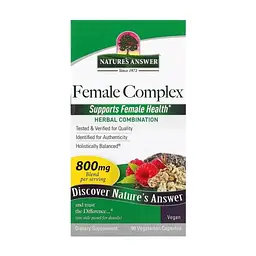 Травы Nature's Answer Zhenskyy travyanoy kompleks, 800 mg, Female Complex, Herbal Combination, 90 (NTA-16032)