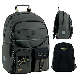 Рюкзак для початкової школи Kite Education 584 Tokyo Vibe Хакі (K26-584M-4) - мініатюра 2