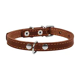Нашийник Collar одинарний, 27-35х1,4 см, коричневий - мініатюра 2