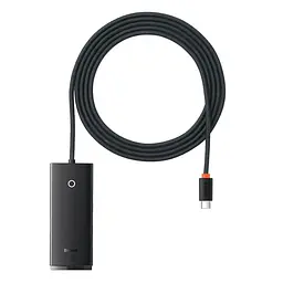 USB-хаб Baseus Lite Series 4-Port Type-C HUB Adapter (Type-C to USB 3.0*4) 2m WKQX030501 Black