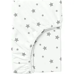 Набір простирадл на резинці Cosas Dots & Star 60х120х12 см (SetSheet_DropBeige_StarGrey_120x60) - мініатюра 3