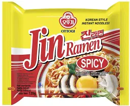 Корейський рамен Ottogi Jin Ramen Spicy гострий 120 г