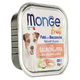 Вологий корм Monge Dog Fruit з лососем та грушею, 100 г (70013246) - мініатюра 3