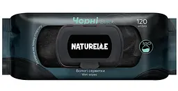 Вологі серветки універсальні Naturelle Classic Fresh&Mint 120 шт. Чорні вологі серветки