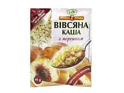 Вівсяна каша Еко 205г з персиком та вершками миттевого приг.